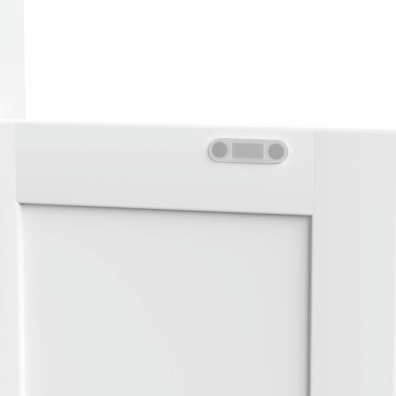 71" Tall Metal Bookcase with Door and Adjustable Shelves