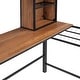 preview thumbnail 21 of 41, Metal Loft Bed with Desk, Shelf and Ladder for Kids, Boys and Girls, Bedroom