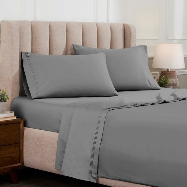 Superior Egyptian Cotton 1500 Thread Count Eco Friendly Solid Sheet Set On Sale Bed Bath Beyond 3355823