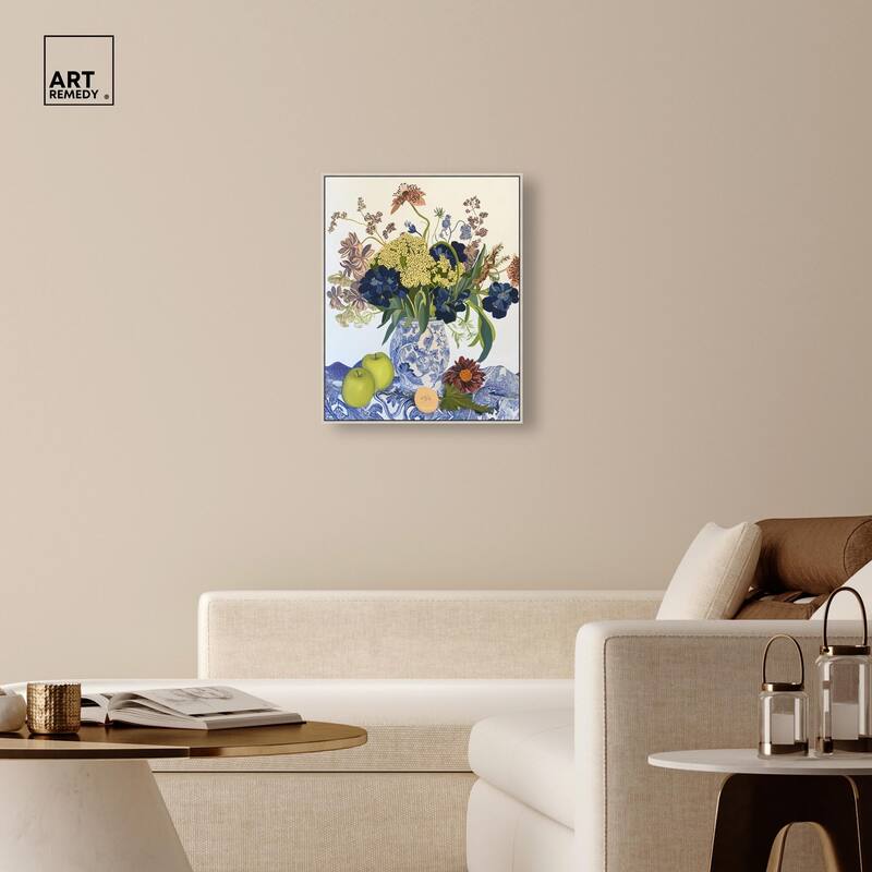 Flowers and Fruit Canvas by Art Remedy