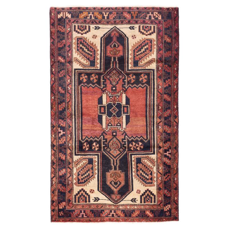 ECARPETGALLERY Hand-knotted Konya Anatolian Burgundy Wool Rug - 4'9 x 8'0