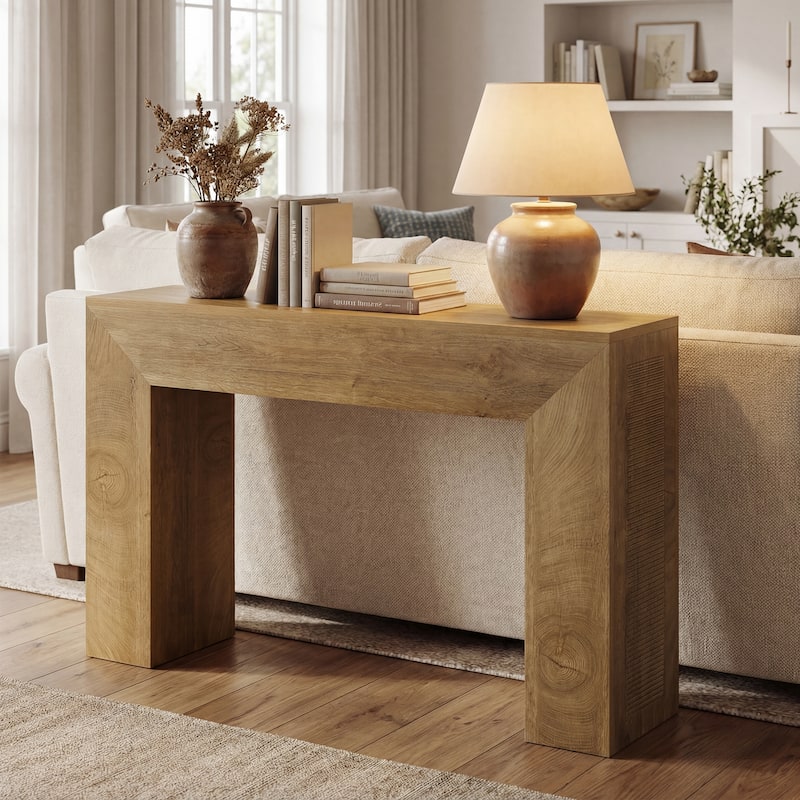 Wood Entryway Console Table, Sofa Table Behind Couch, Living Room Hallway Entrance Foyer