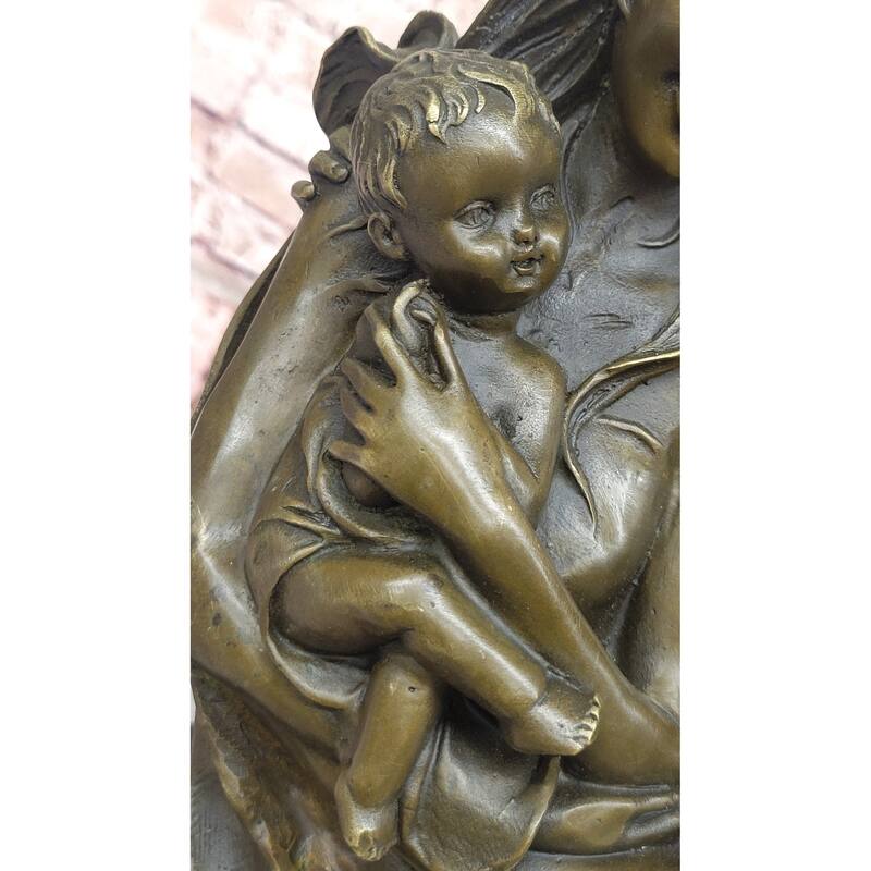 Bronze Family Sculpture – Cherished Moments With Mother, Father, And Child