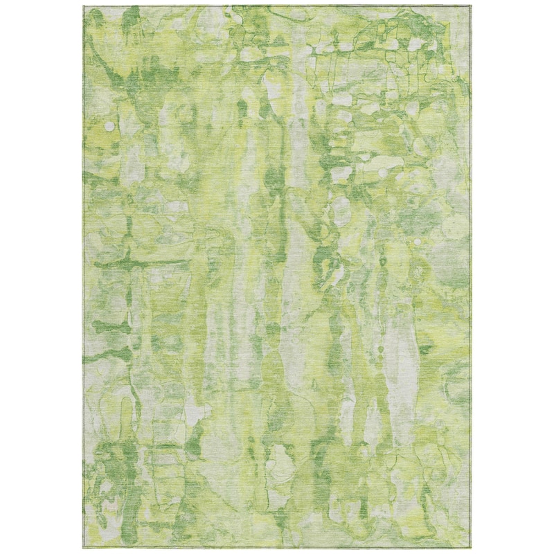 HomeRoots Abstract Transitional Rectangle Outdoor Rug
