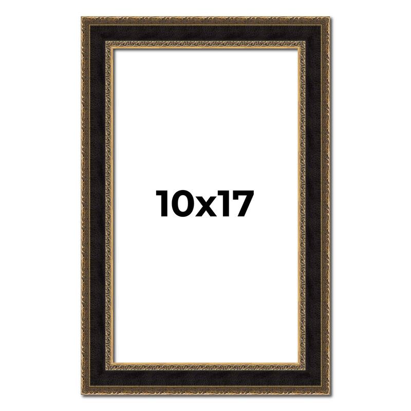 10x17 Frame Gold Antique Vintage Sold Wood Picture Frame | 1.75 Inch