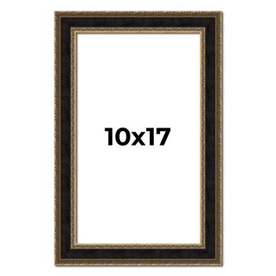 10x17 Frame Gold Antique Vintage Sold Wood Picture Frame | 1.75 Inch