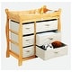 preview thumbnail 11 of 24, Sleigh Style Baby Changing Table with Six Baskets
