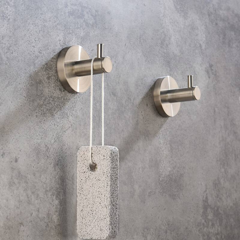 Circular 4-Piece Bathroom Hardware Set