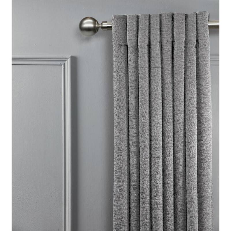 Linen Avenue Ball Double Window Curtain Rod Set