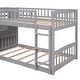 preview thumbnail 13 of 25, Stairway Twin Over Twin Bunk Bed with Stairs Cabinet, Built-in Ladder and Safety Guardrails, Floor Bed Storage Platform Bed