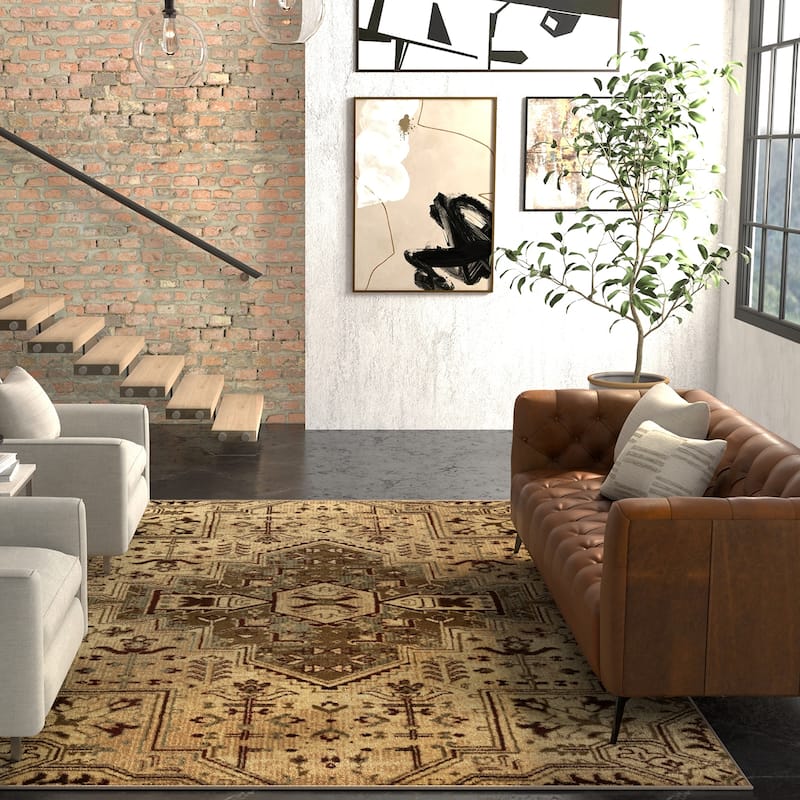 Domani Weave Rustic Trellis Area Rug