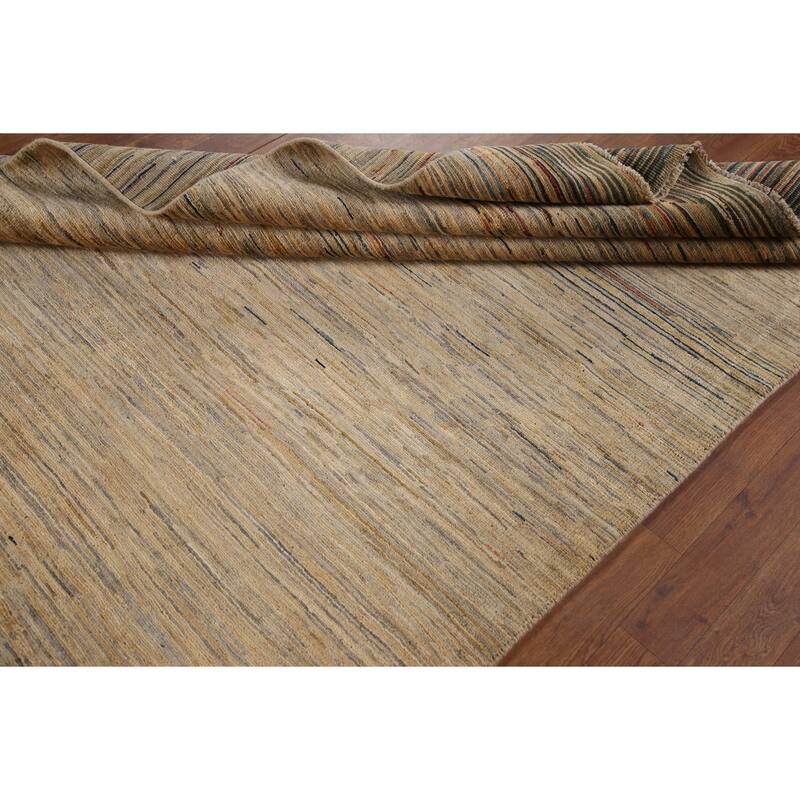 All-Over Gabbeh Kashkoli Oriental Area Rug Hand-knotted Wool Carpet - 4'11" x 6'7"