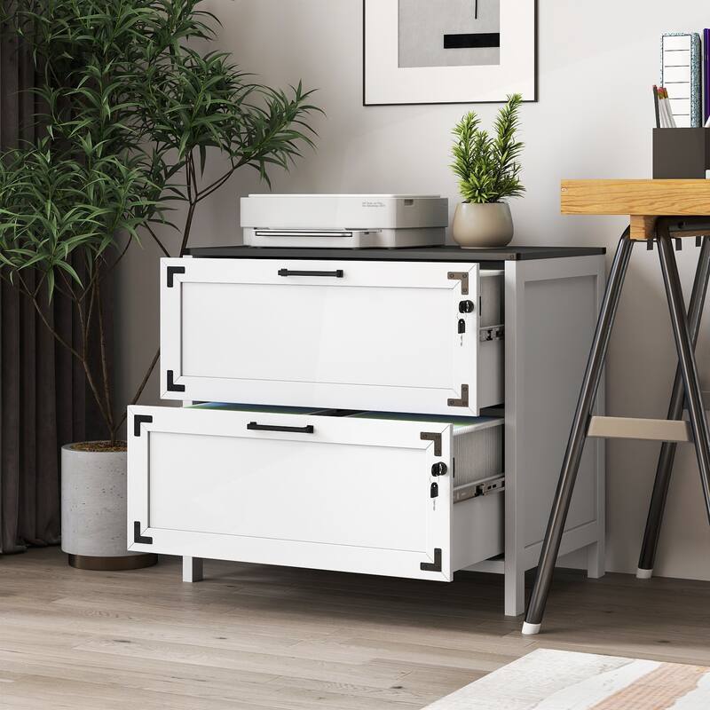 Charming Farmhouse File Cabinet for Home Office Organization