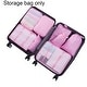 8Pcs/Set Packing Pouch Large Capacity Waterproof Fabric Foldable ...