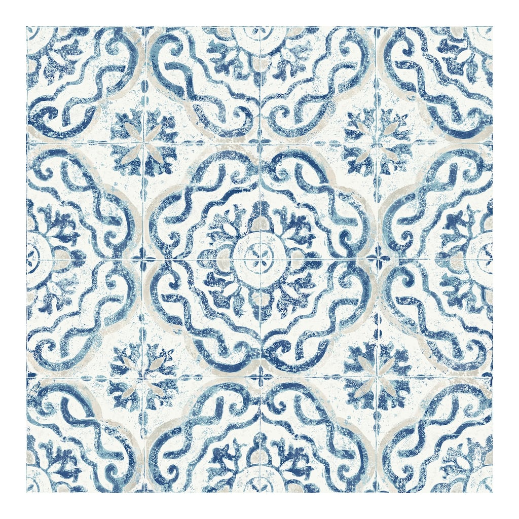 InHome Talavera Tile Peel & Stick Wallpaper - 198in x 20.8in x 0.025in