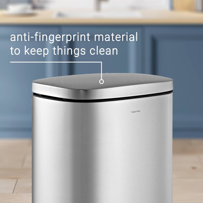 happimess Curtis 8-Gallon Step-Open Trash Can