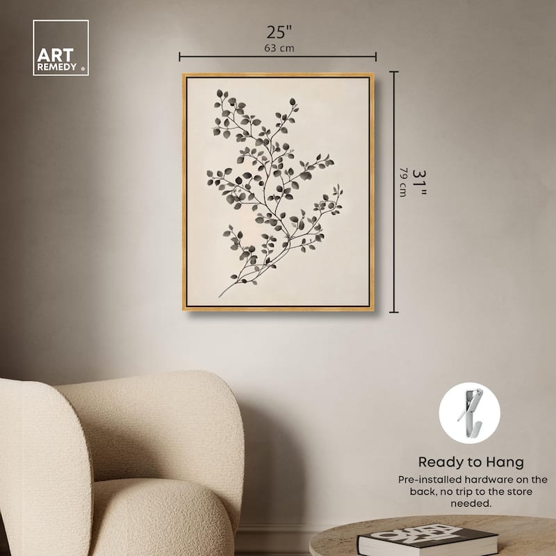 Bilberry Branch II Canvas by Art Remedy