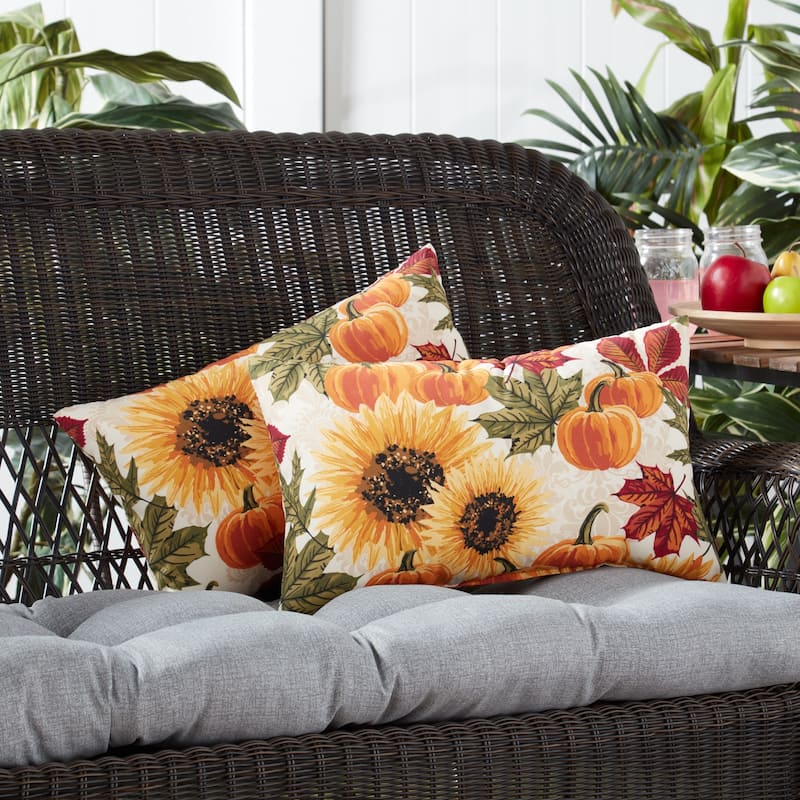 Marisol Sunflower Outdoor Accent Pillow (Set of 2)