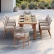 preview thumbnail 17 of 20, PURPLE LEAF Dining Set Patio Metal Rectangular Table and Wicker Rattan Chairs for Outside Porch Modern Outdoor Furniture Sets Honey（8+1）