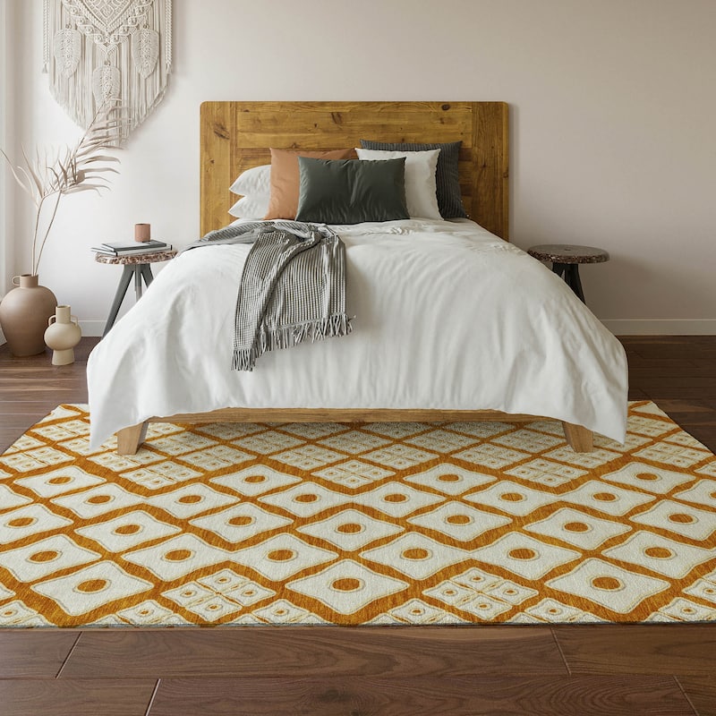 Premium Washable Super Soft Modern Cooper Mayfield Rug