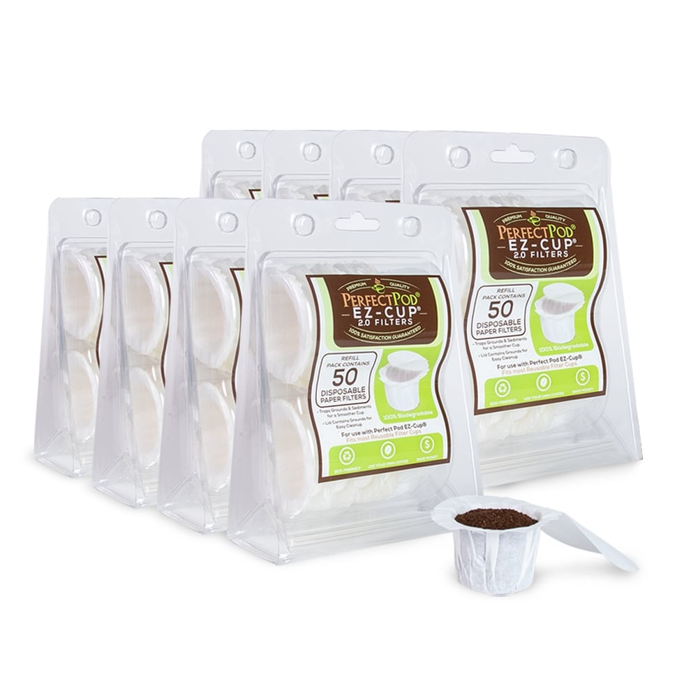 Perfect Pod EZ Cup Paper Coffee Filters for Single Serve Coffee Brewers and Pods Compatible with Keurig 10 Pack 500 Filters Bed Bath Beyond 39986966