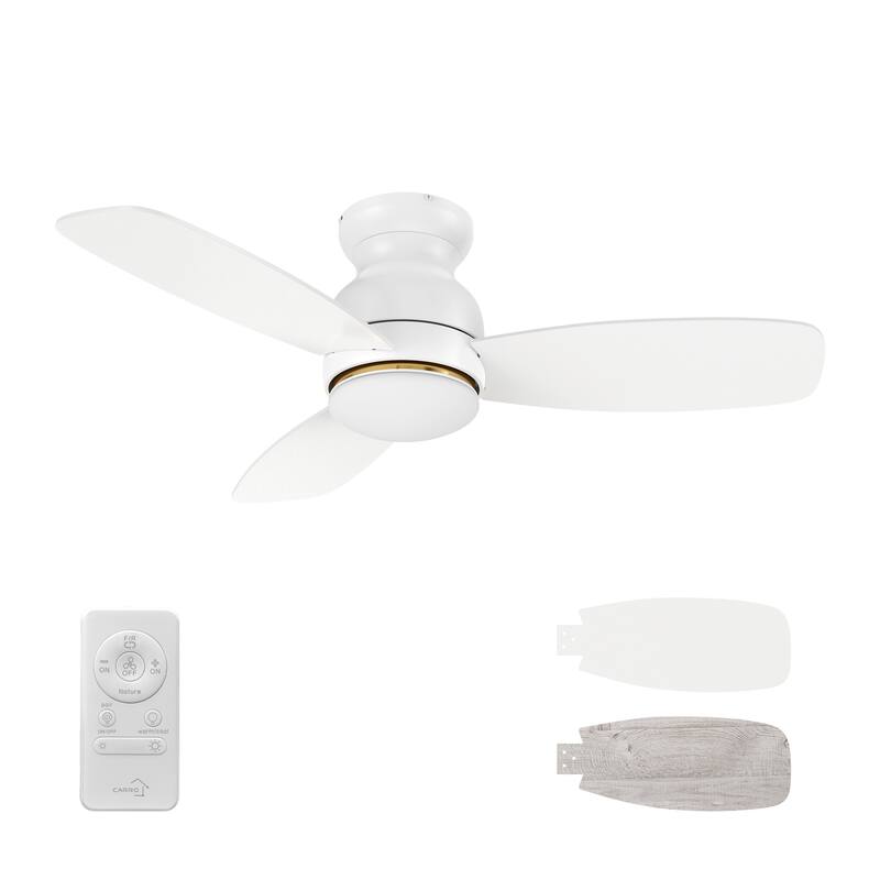 CARRO Reed 44" 3-Blade Indoor Ceiling Fan with LED light and Remote. - N/A