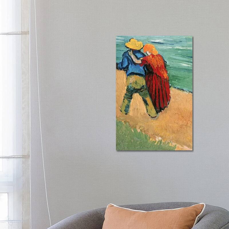 iCanvas "A Pair of Lovers, Arles, 1888 " by Vincent van Gogh Canvas Print - 26x18x1.5