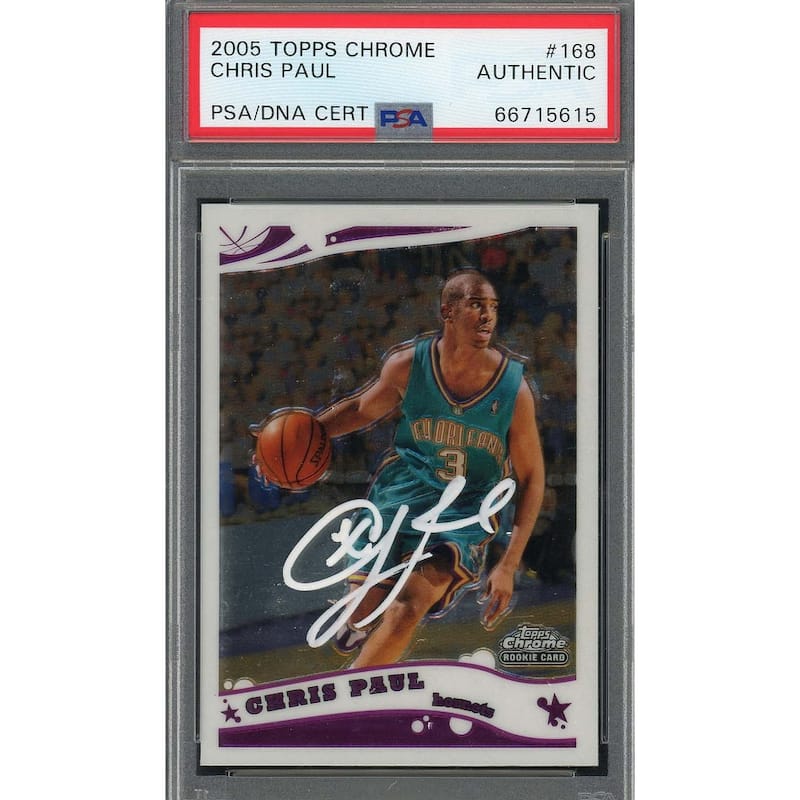 Chris Paul Autographed 2005 Topps Chrome Signed Rookie Card #168 PSA 66715615 - 8'6" x 11'6"