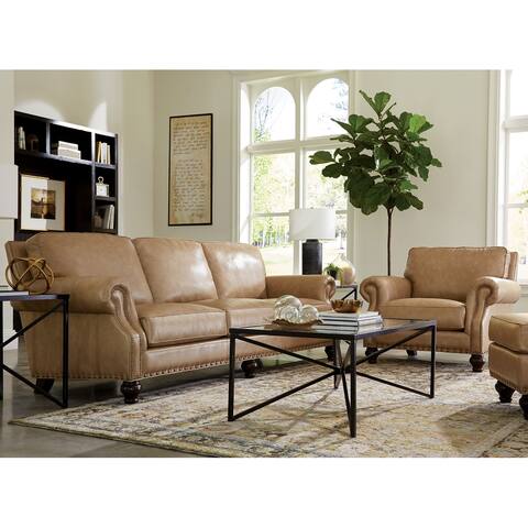 Matheny Genuine Leather Sofa and Chair Set