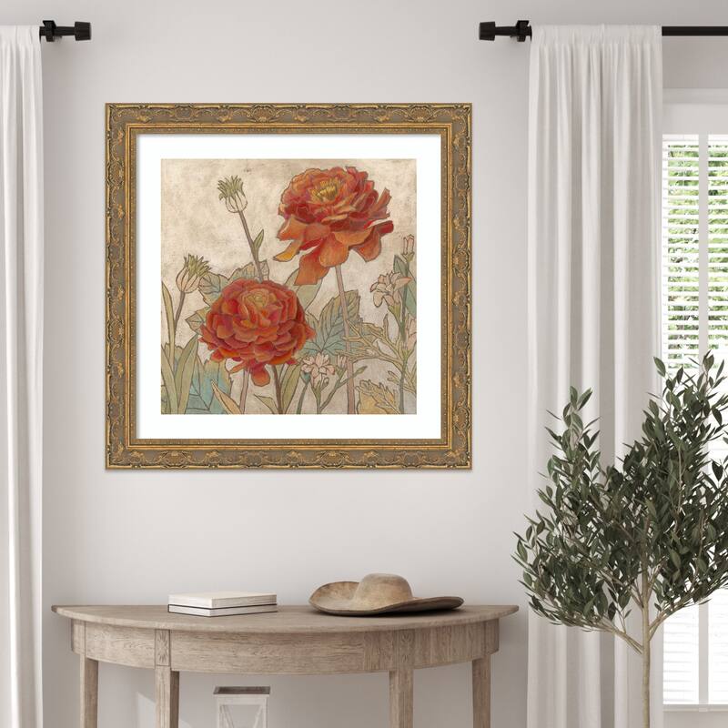 Rising Sun Blooms No. 2 by Megan Meagher Wood Framed Wall Art Print
