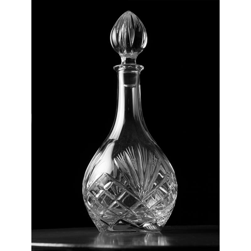 Majestic Gifts Inc. Hand Cut Crystal Large Wine Decanter-33 Oz.