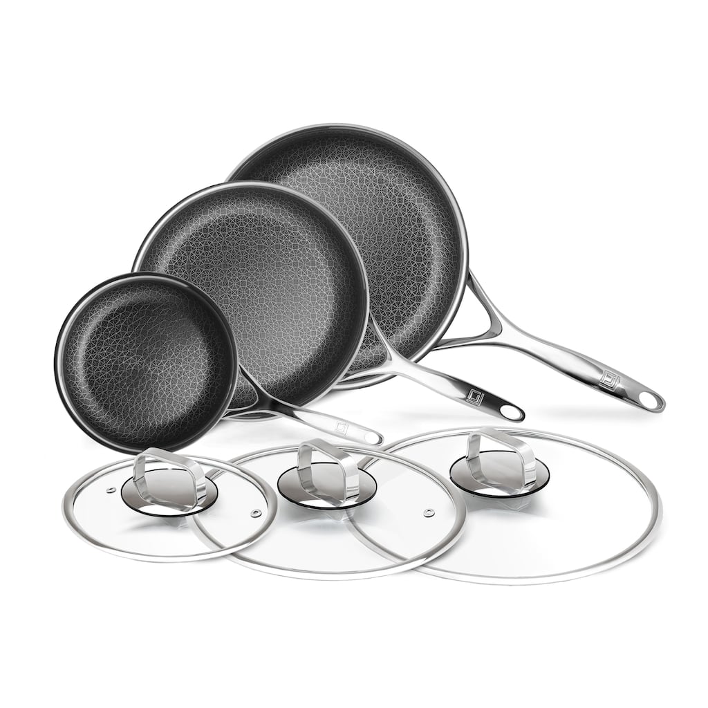 DiamondClad 6pc Hybrid Nonstick Frying Pan Cookware Set