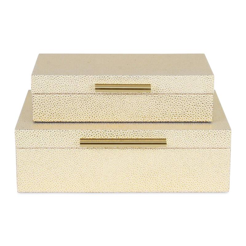 Lusan Black Vinyl Decorative Box Set
