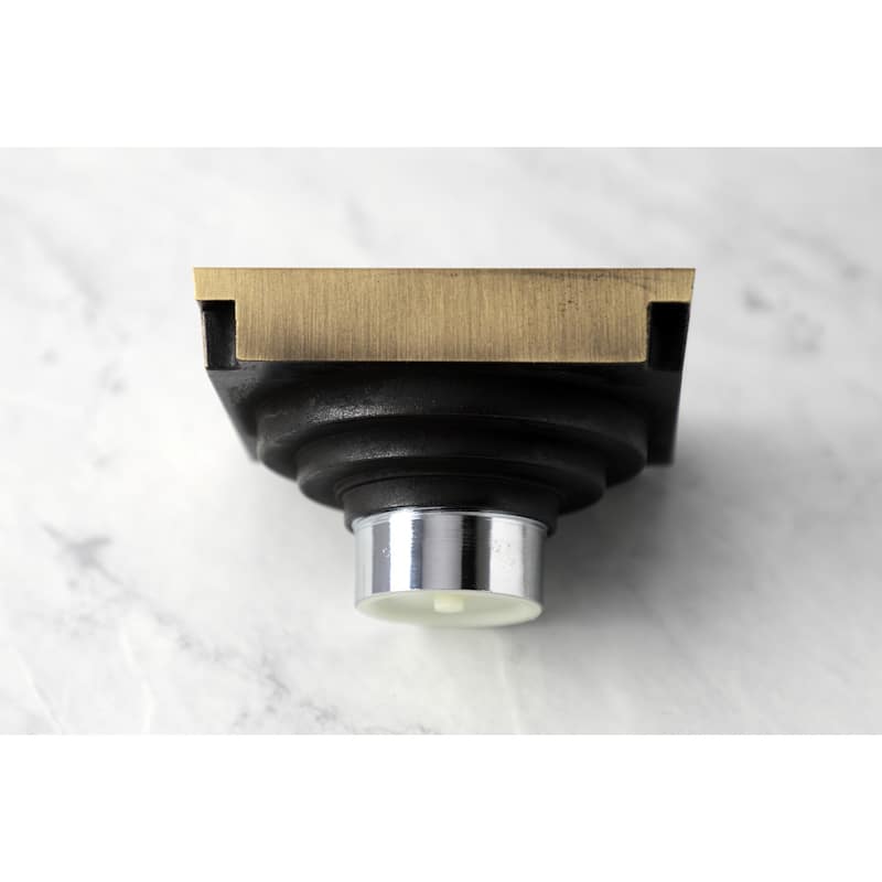 Watercourse Scroll 4" Square Grid Shower Drain