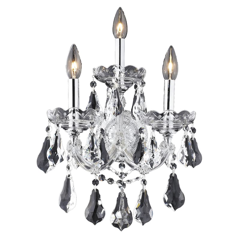 Fleur Illumination 3 light Chrome Wall Sconce