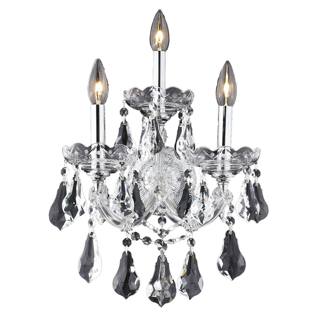 Fleur Illumination 3 light Chrome Wall Sconce