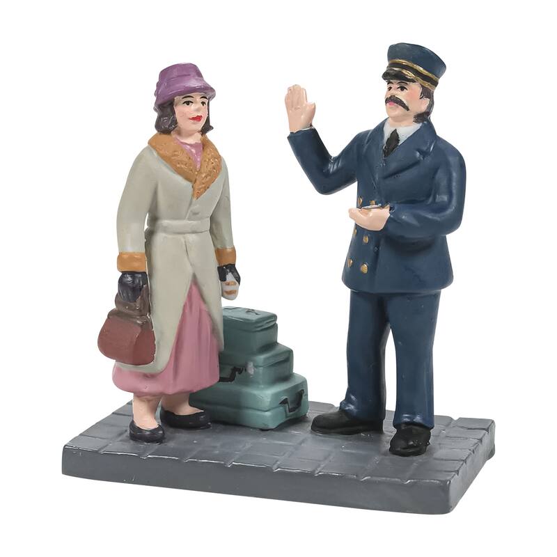Department 56 Christmas In The City Calling For A Porter Figurines