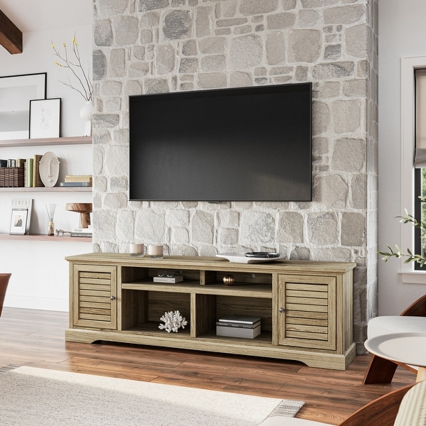 Bridgevine Home Topanga 83 inch TV Stand Console for TVs up to 95