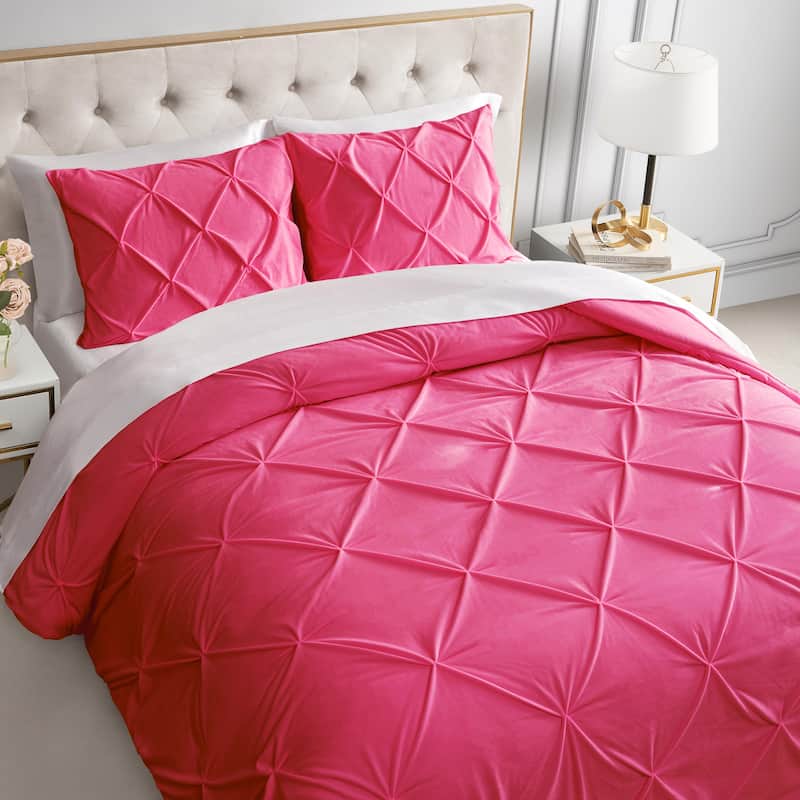 Juicy Couture Kiss Pleat Micromink Plush Comforter Sets