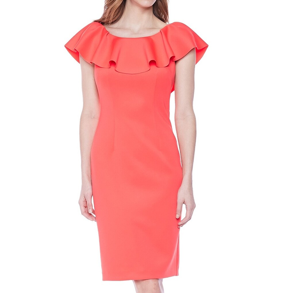 eliza j orange dress