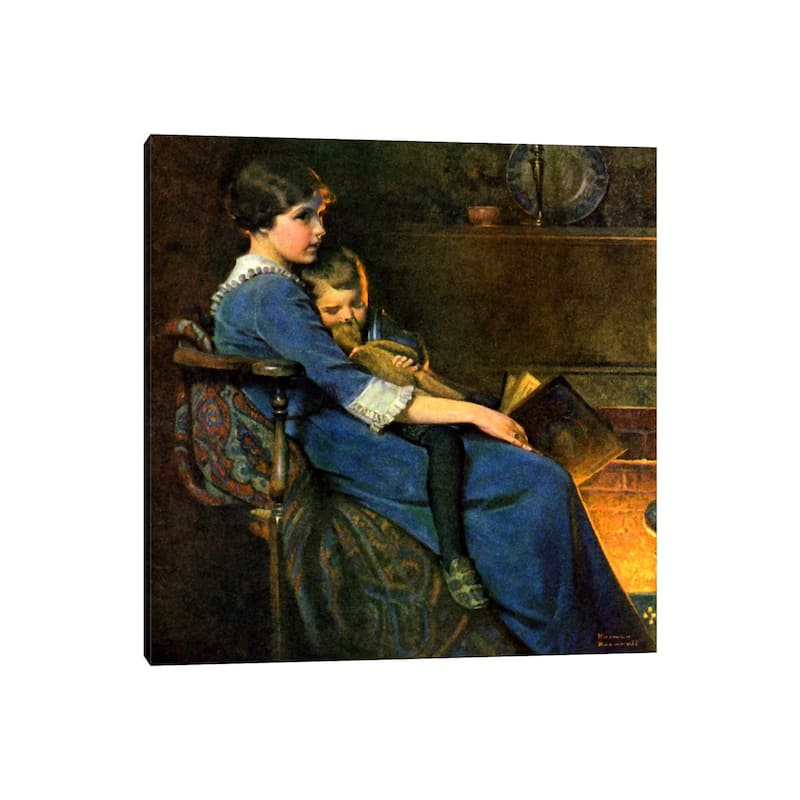 iCanvas "Bedtime" by Norman Rockwell Canvas Print