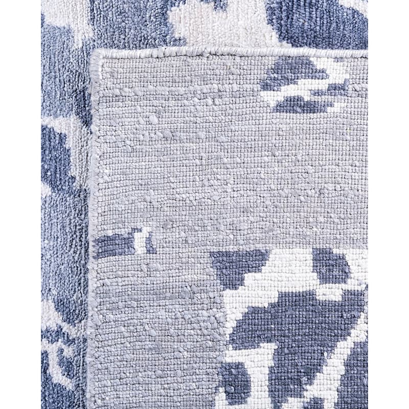 Modern One-of-a-Kind Hand-Knotted Area Rug, Purple - 8' 3" x 10' 2"