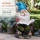 preview thumbnail 72 of 104, Gnome Folding Hands Looking Up Garden Statue