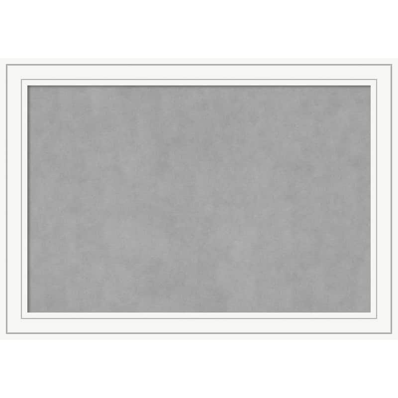 Amanti Art Craftsman White Framed Magnetic Board