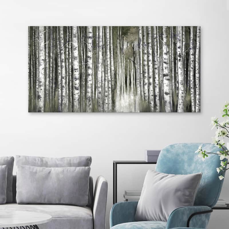 Birch Moment Grey by Sandy Doonan Canvas Art Print