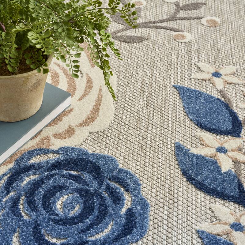 Nourison Aloha Indoor/Outdoor Floral Area Rug