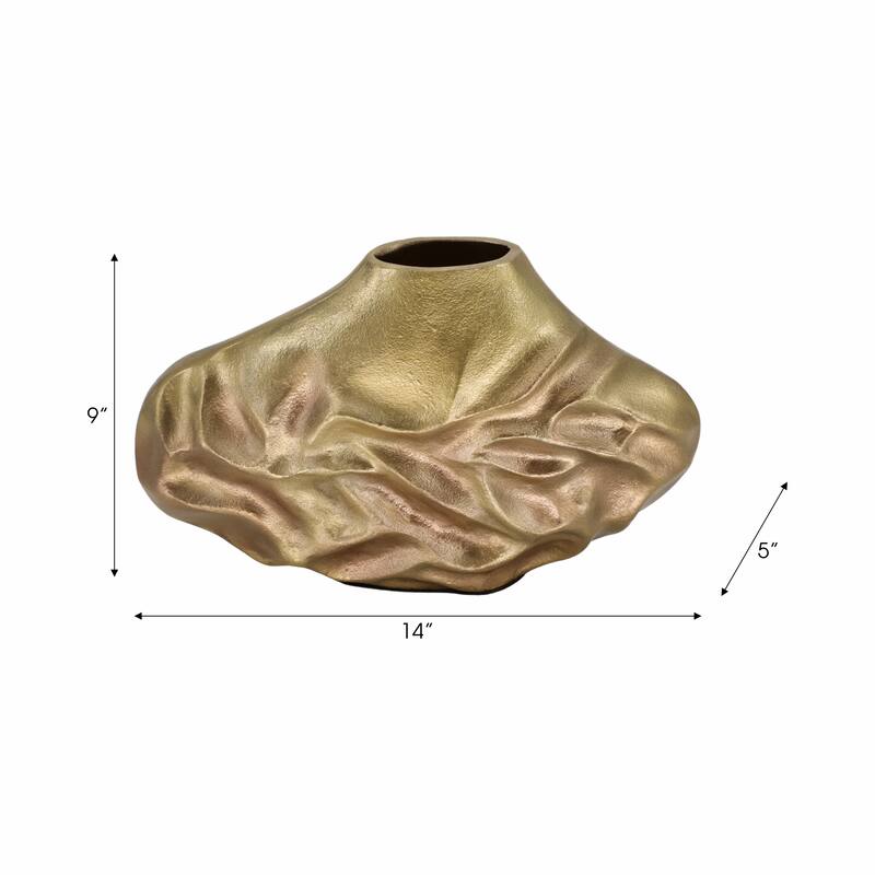 Metal Cartwright Hammered Textured Vase