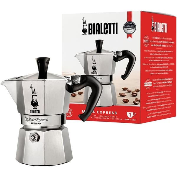 Bialetti Moka Express Iconic Stovetop Espresso Maker, Moka Pot 1  