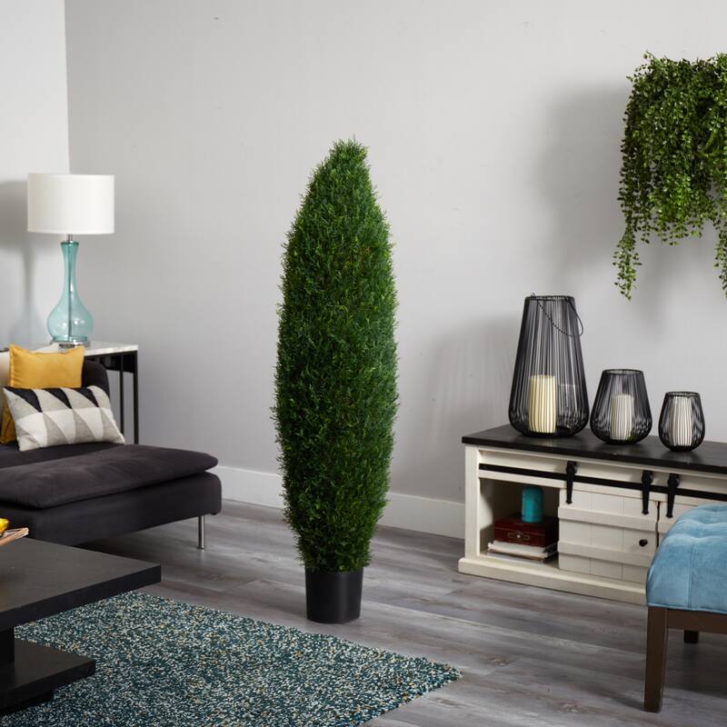 5Ft Artificial Tree - Renaissance Rhapsody Indoor Outdoor Decor - Lush Green Foliage - Home Office Accent - 5ft.