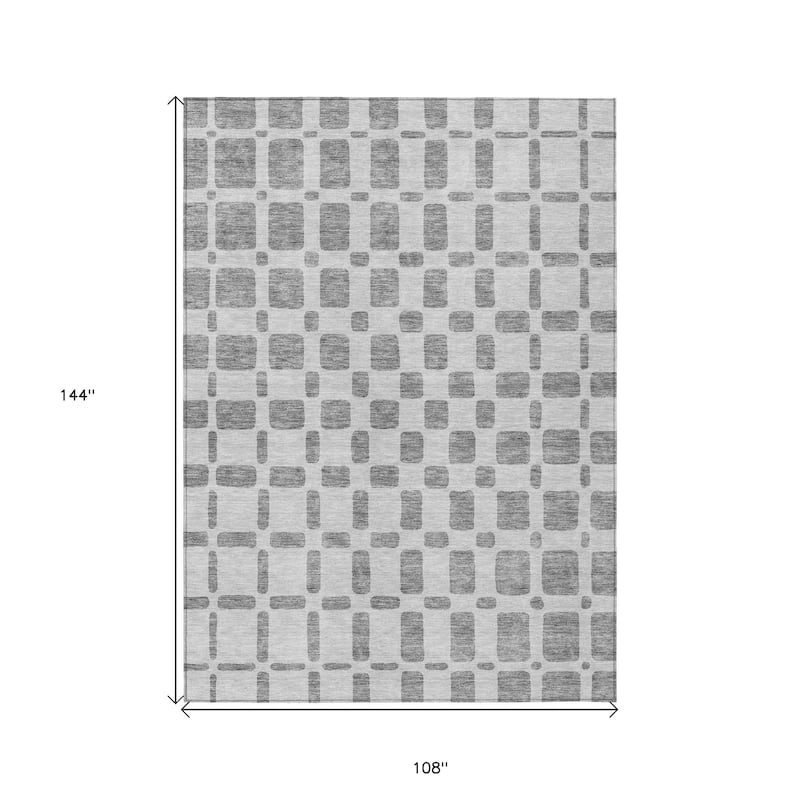 HomeRoots Geometric Transitional Rectangle Outdoor Rug